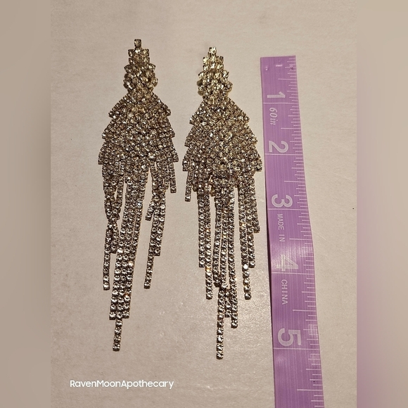 Large Dangle Earrings - Picture 3 of 5